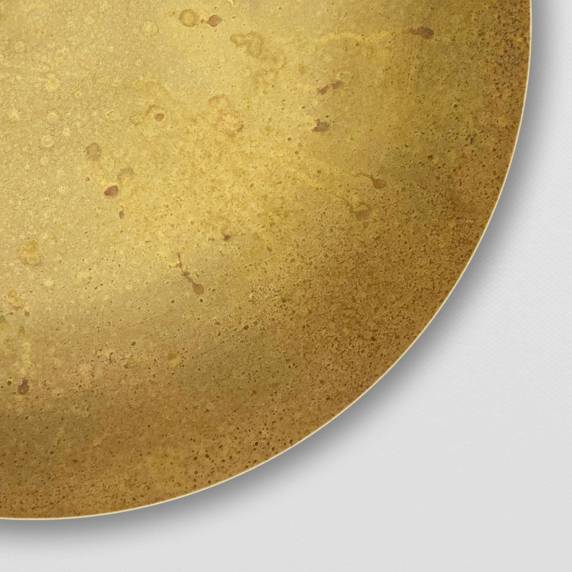 Cosmic 'Comet Pendant Oxidium' Handmade Oxidised Patinated Brass Ceiling Pendant For Sale 1