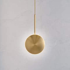 Cosmic 'Comet Pendant Sol' Handmade Artisan Pure Satin Brass Ceiling Light