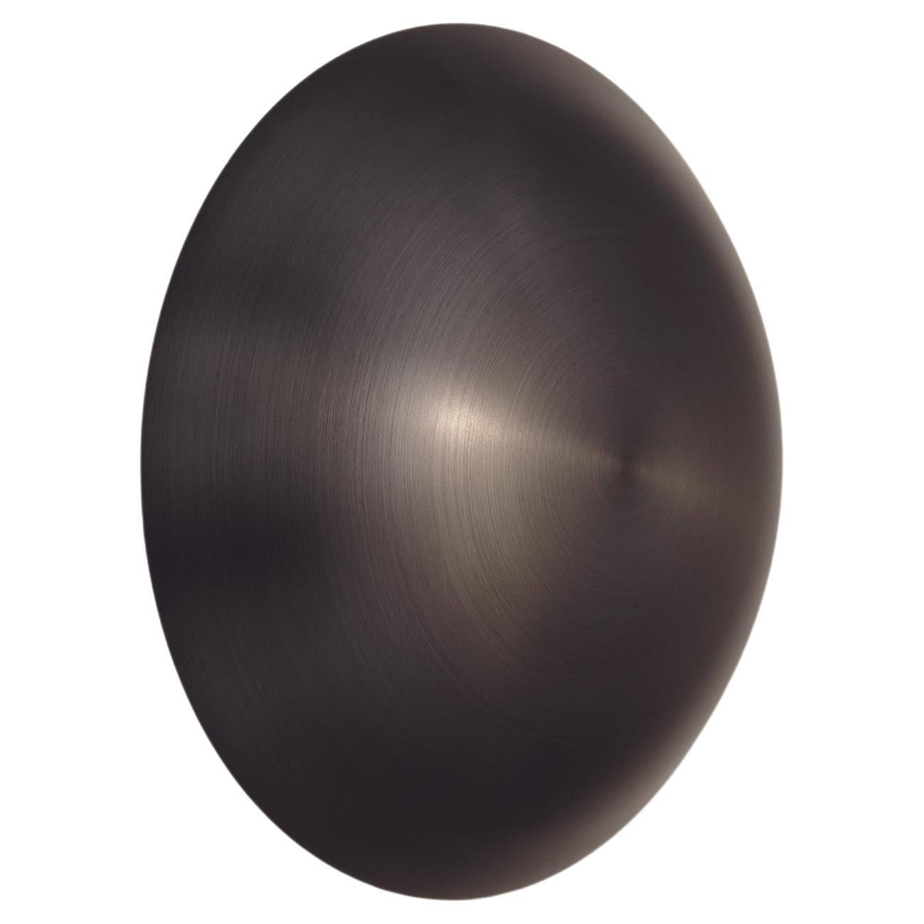 'Cosmic Comet Regolith 20' Handmade Dark Bronze Patinated Brass Wall Light