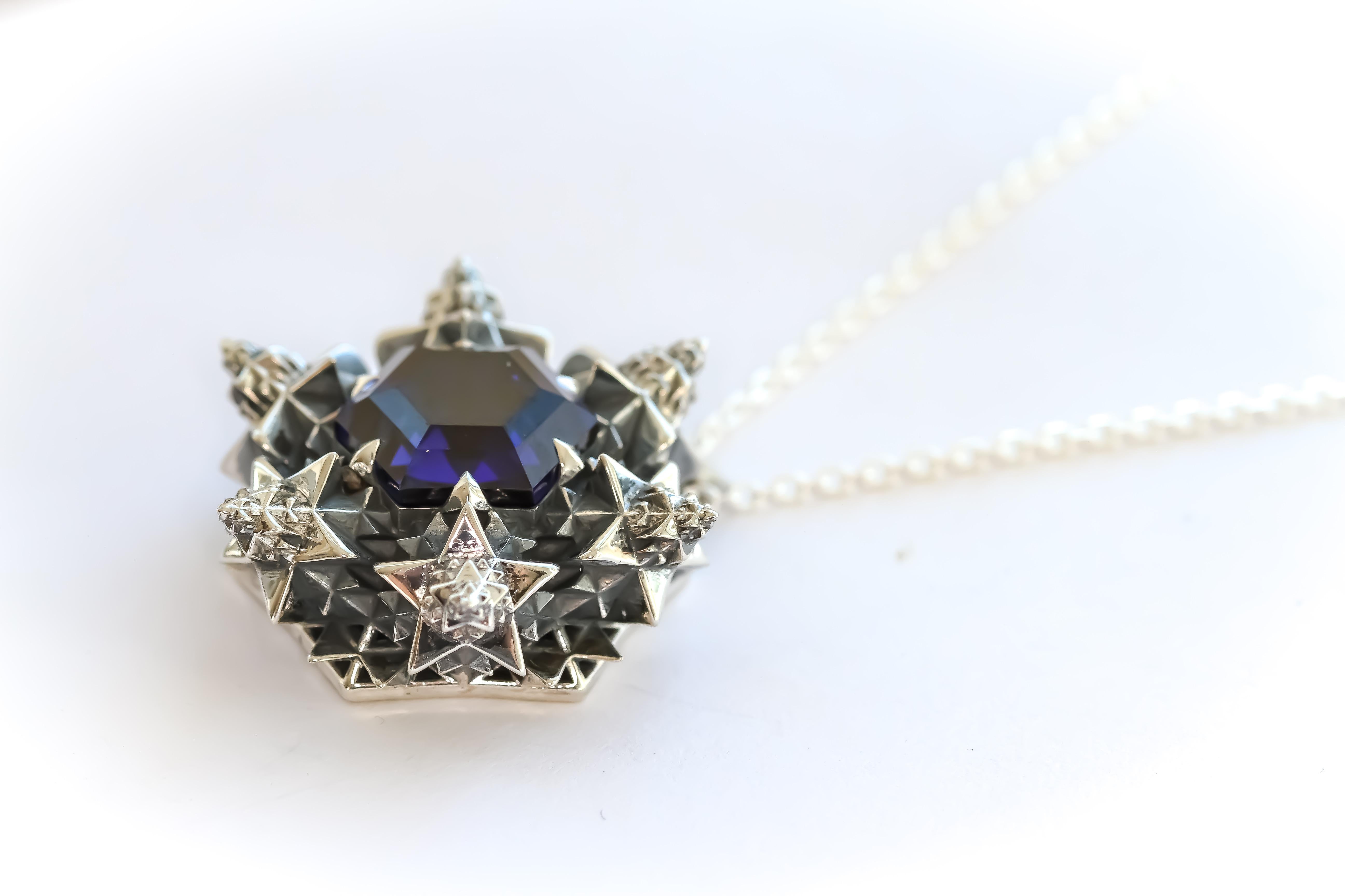 Cosmic Creation Pendant Necklace For Sale 2