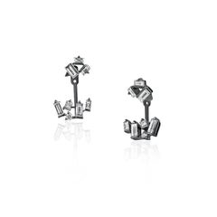 Cosmic Diamond Cluster Earrings