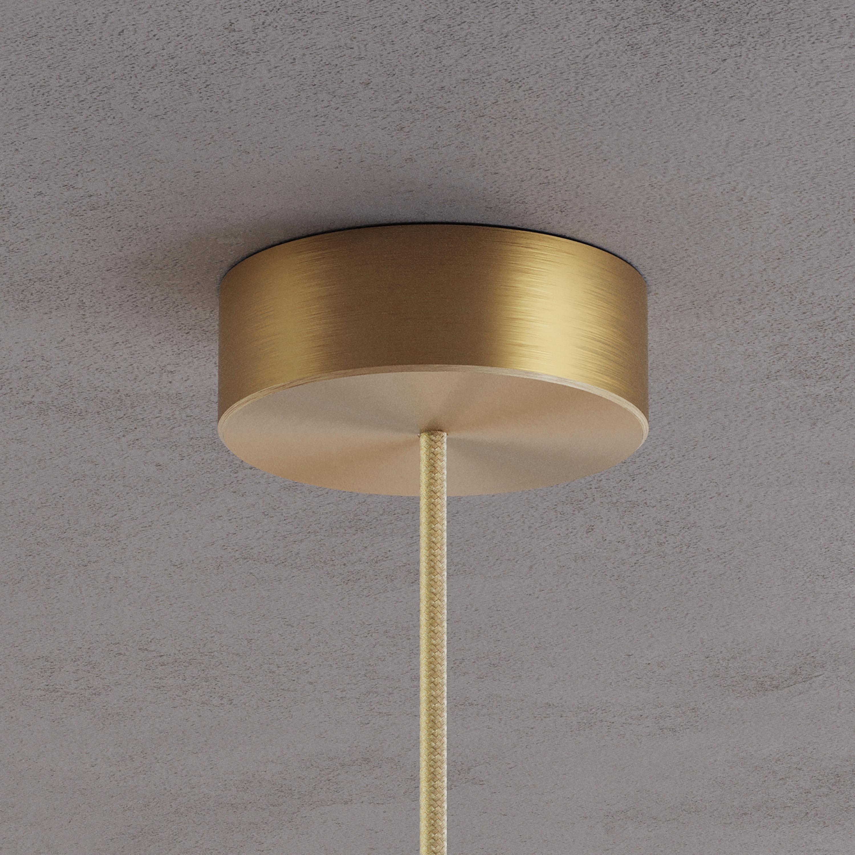 Organic Modern 'Cosmic Ore Chandelier 100' Bronze Gradient Patinated Brass Ceiling Light For Sale