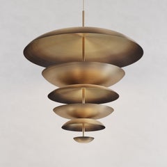 Lampadario 'Cosmic Ore XL 70' Bronzo Gradiente Patinato Grande Lampada da soffitto