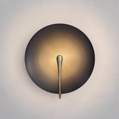 'Cosmic Ore' Gradient Patina Satin Brass Handmade Wall Light, Sconce
