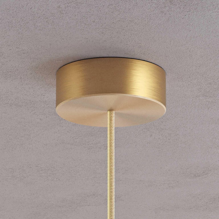 Contemporary 'Cosmic Ore' Pendant 100, Gradient Patina Bronze Brass Ceiling Lamp, Chandelier For Sale