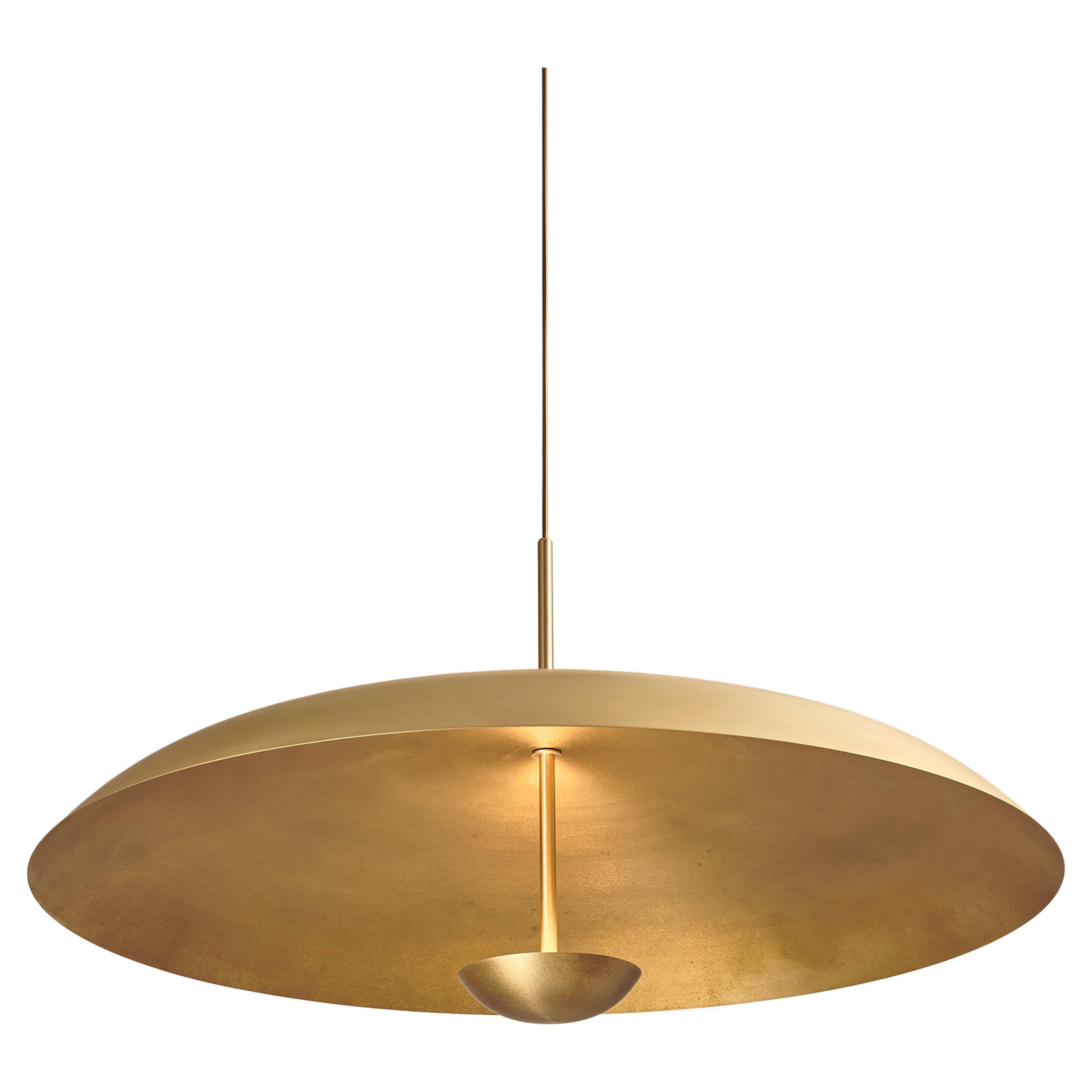 Plafonnier, chandelier « Oxidium Pendentif 70 » en laiton patiné multicolore