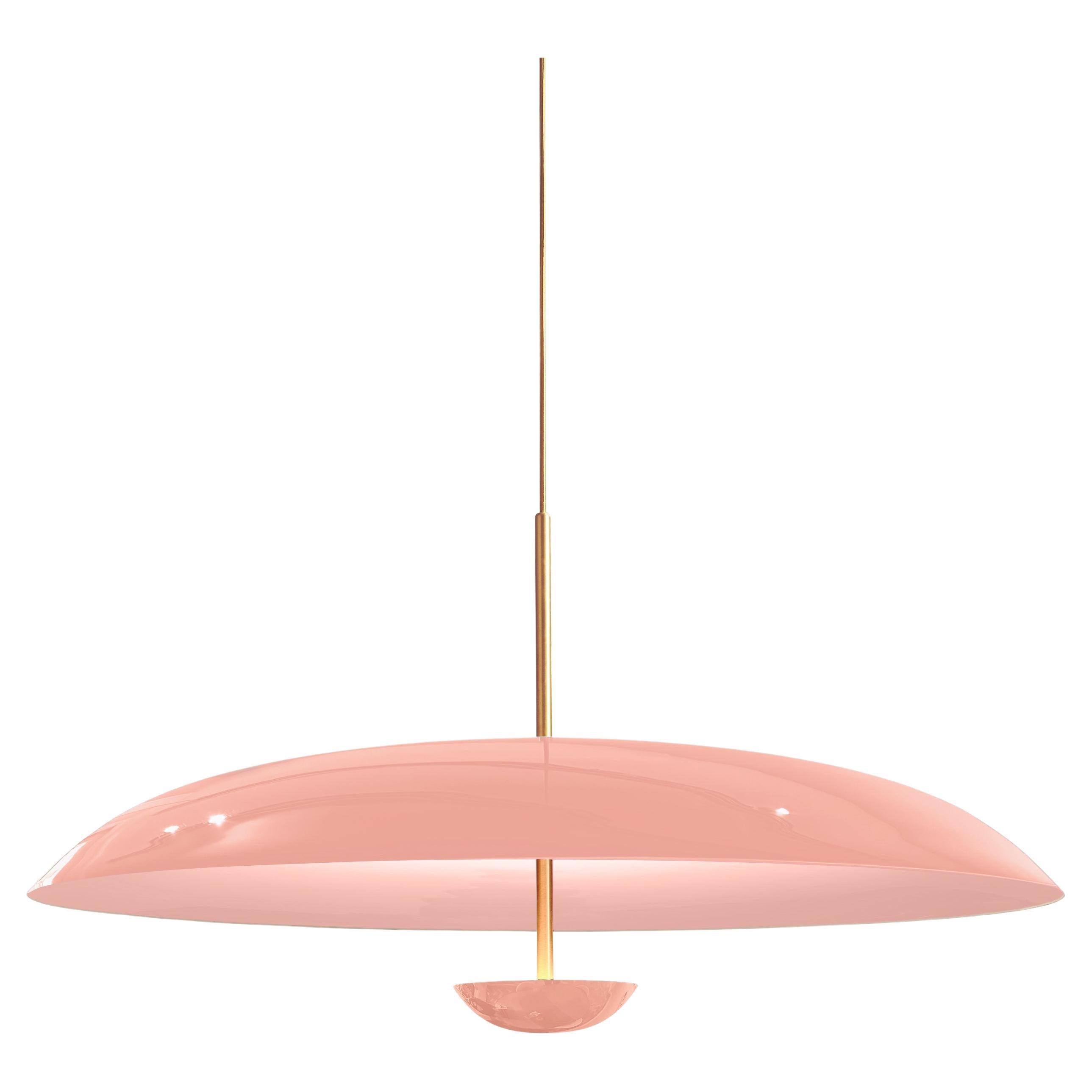 Cosmic Pendant 100
Rose
Plafonnier en laiton laqué fait à la main par un artisan