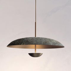 Cosmic Pendant 60 'Callisto' Plafoniera artigianale in ottone laccato