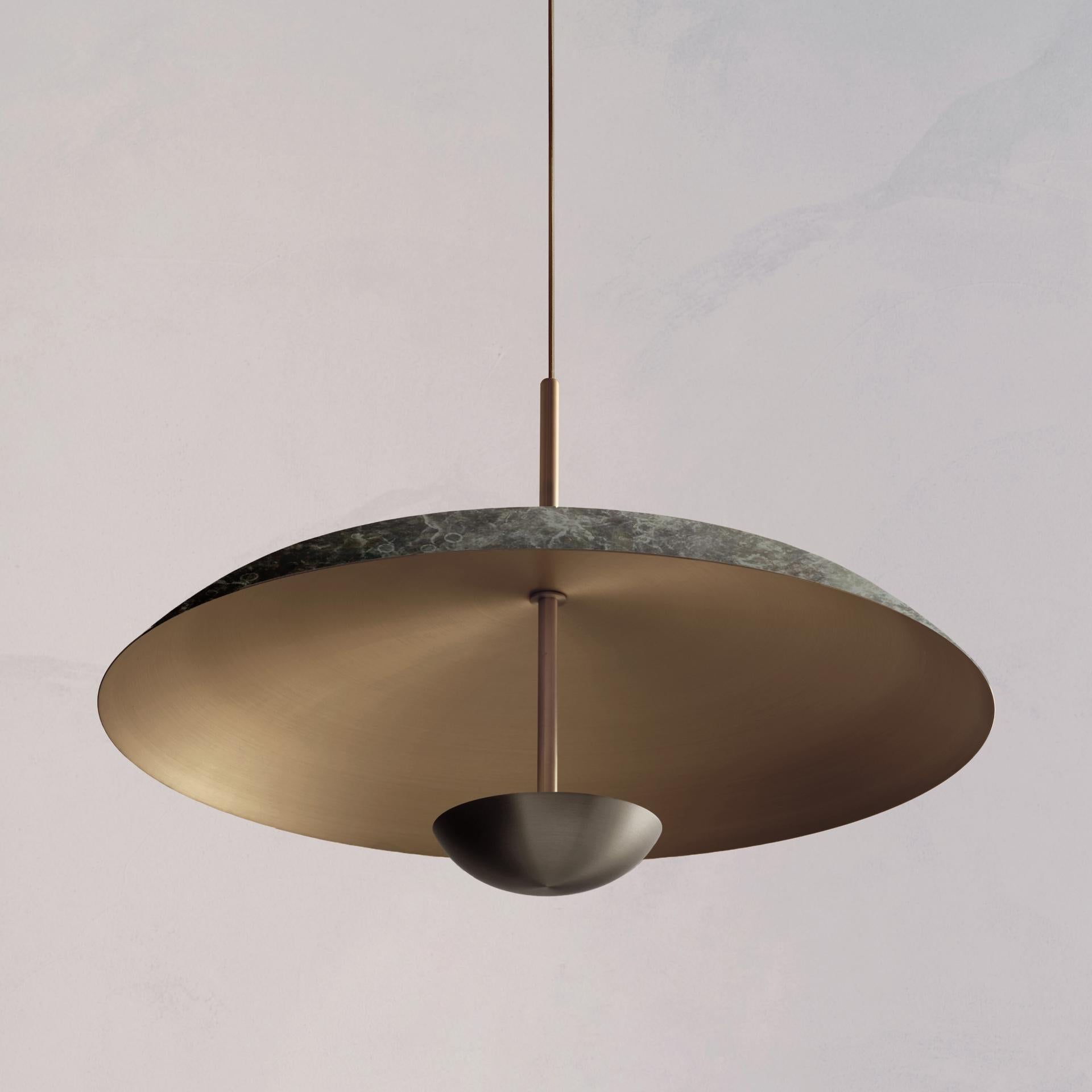 British Cosmic Pendant 60 'Callisto' Artisan Handmade Lacquered Brass Ceiling Light For Sale