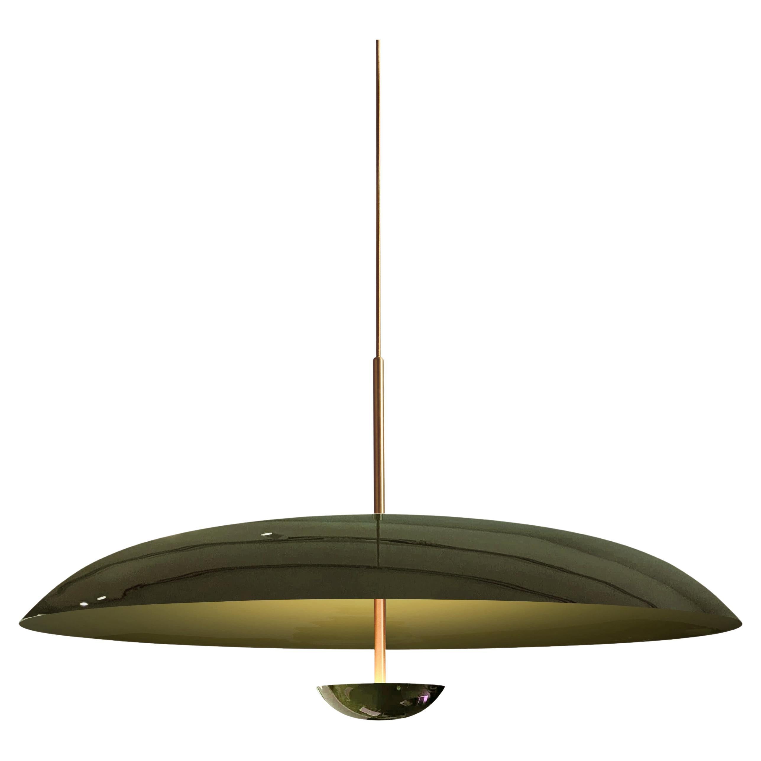 Cosmic Pendant 70 
Olive
 Artisan Handmade Lacquered Brass Ceiling Light