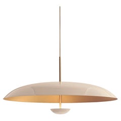 Lampada da soffitto Cosmic 'Purion Pendant 70' in ottone satinato laccato piano bianco