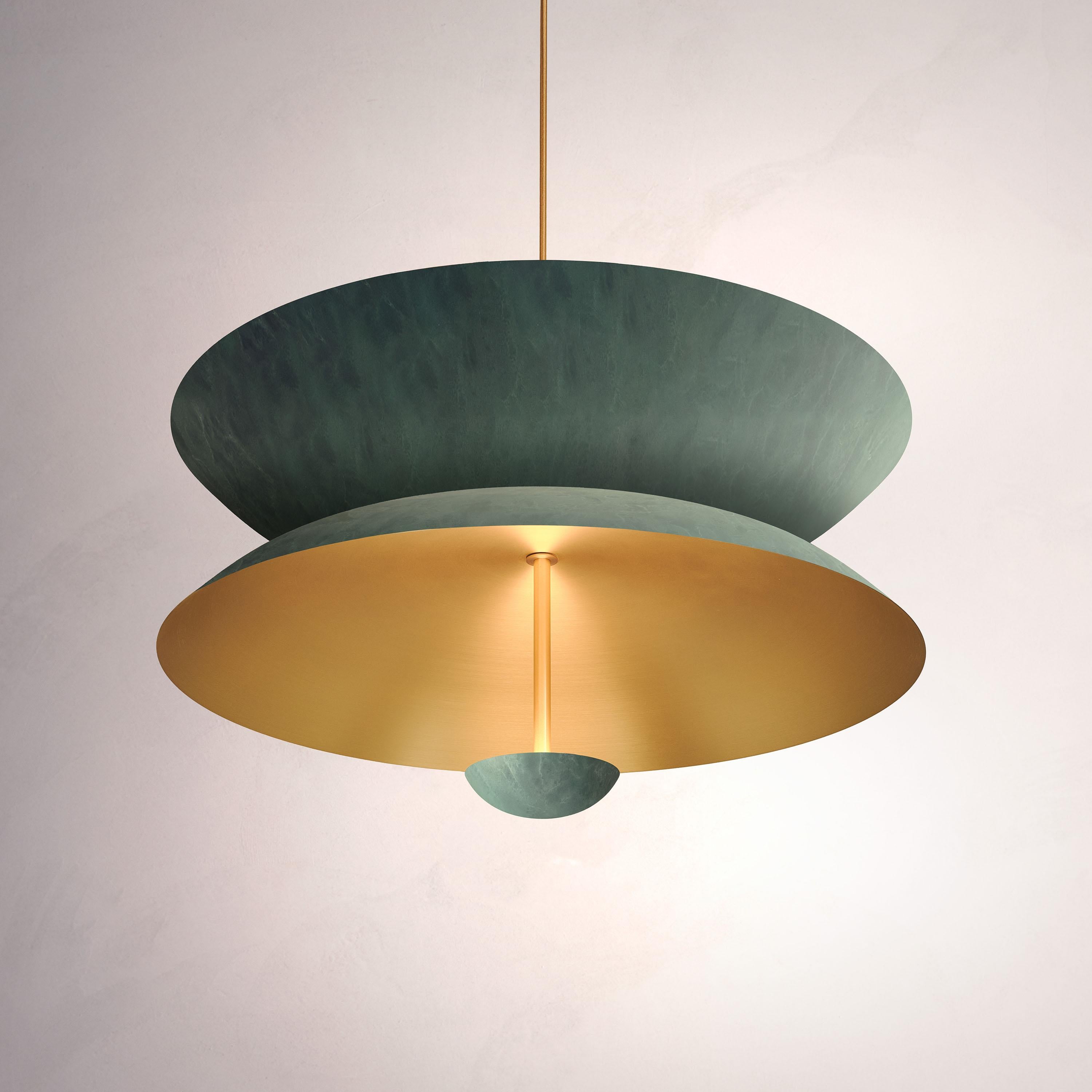 verdigris pendant light