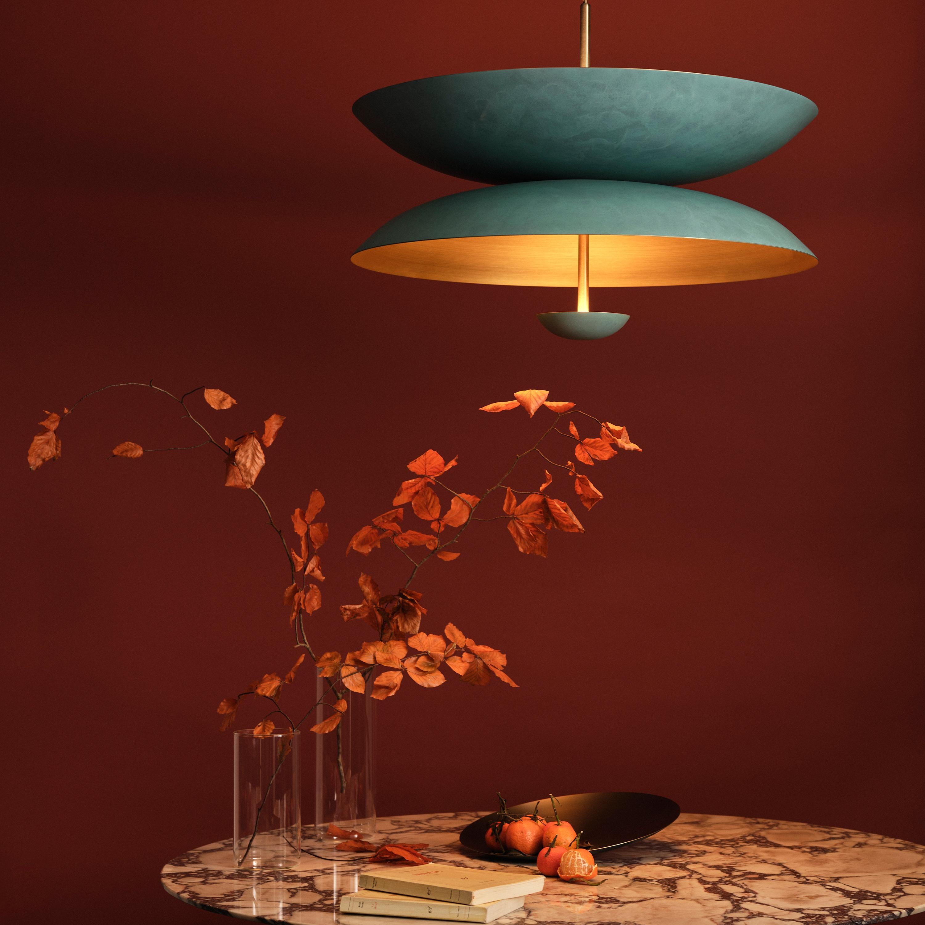 verdigris pendant light