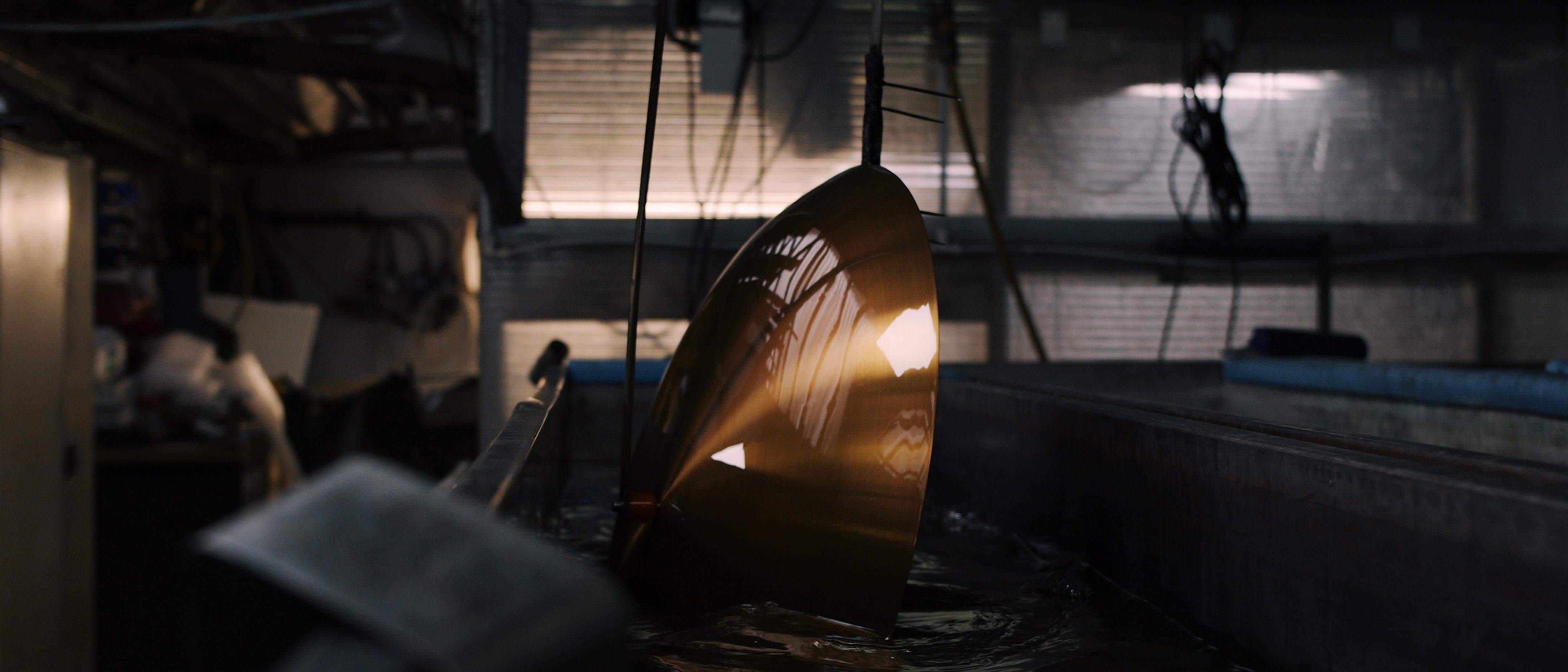 Lámpara de techo 'Cosmic Purion Chandelier 70' hecha a mano en latón lacado a piano en venta 2