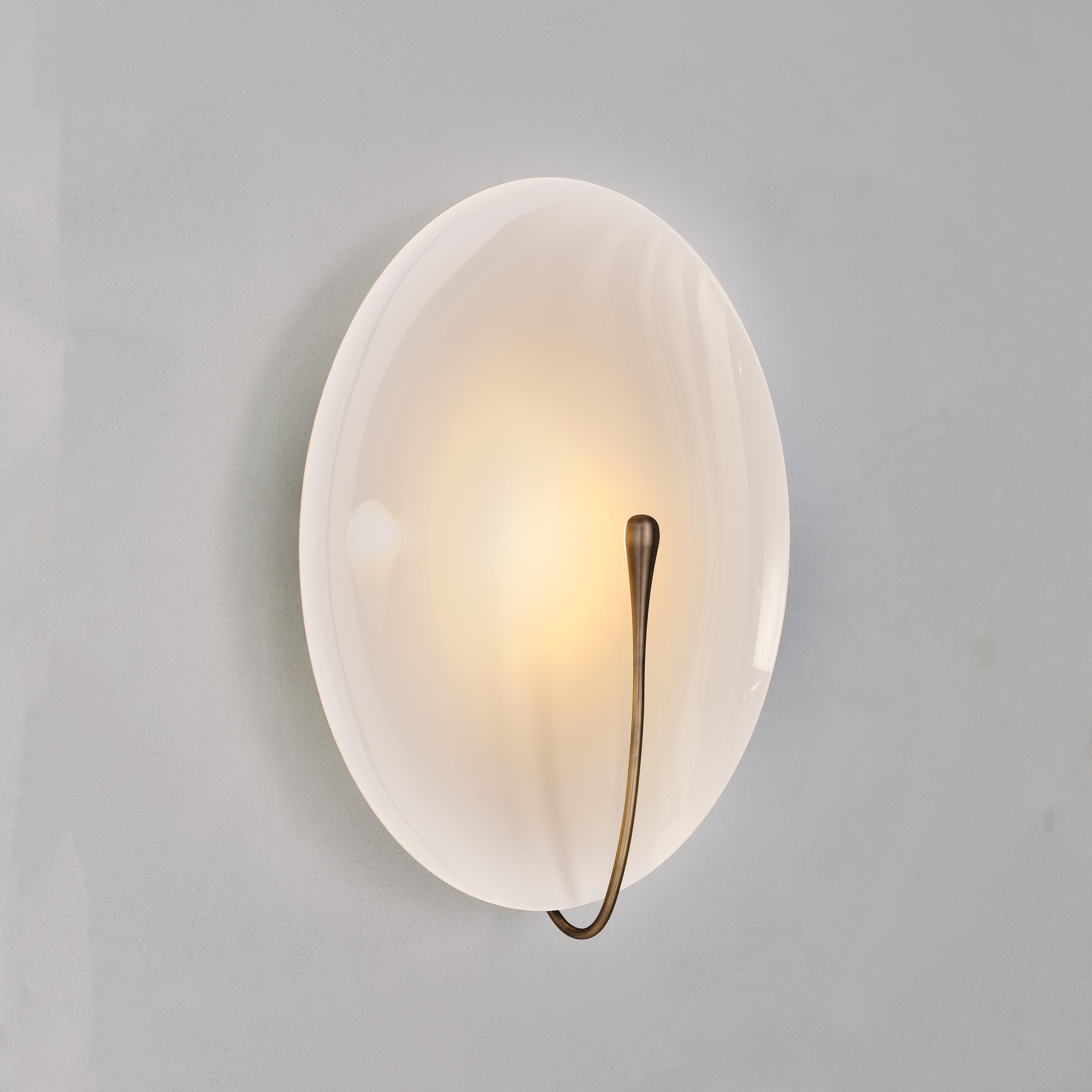 British 'Cosmic Purion XL' Handmade Patinated Brass Contemporary Wall Light Sconce For Sale