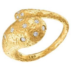 Cosmic Python Diamond RIng in 22k Gold