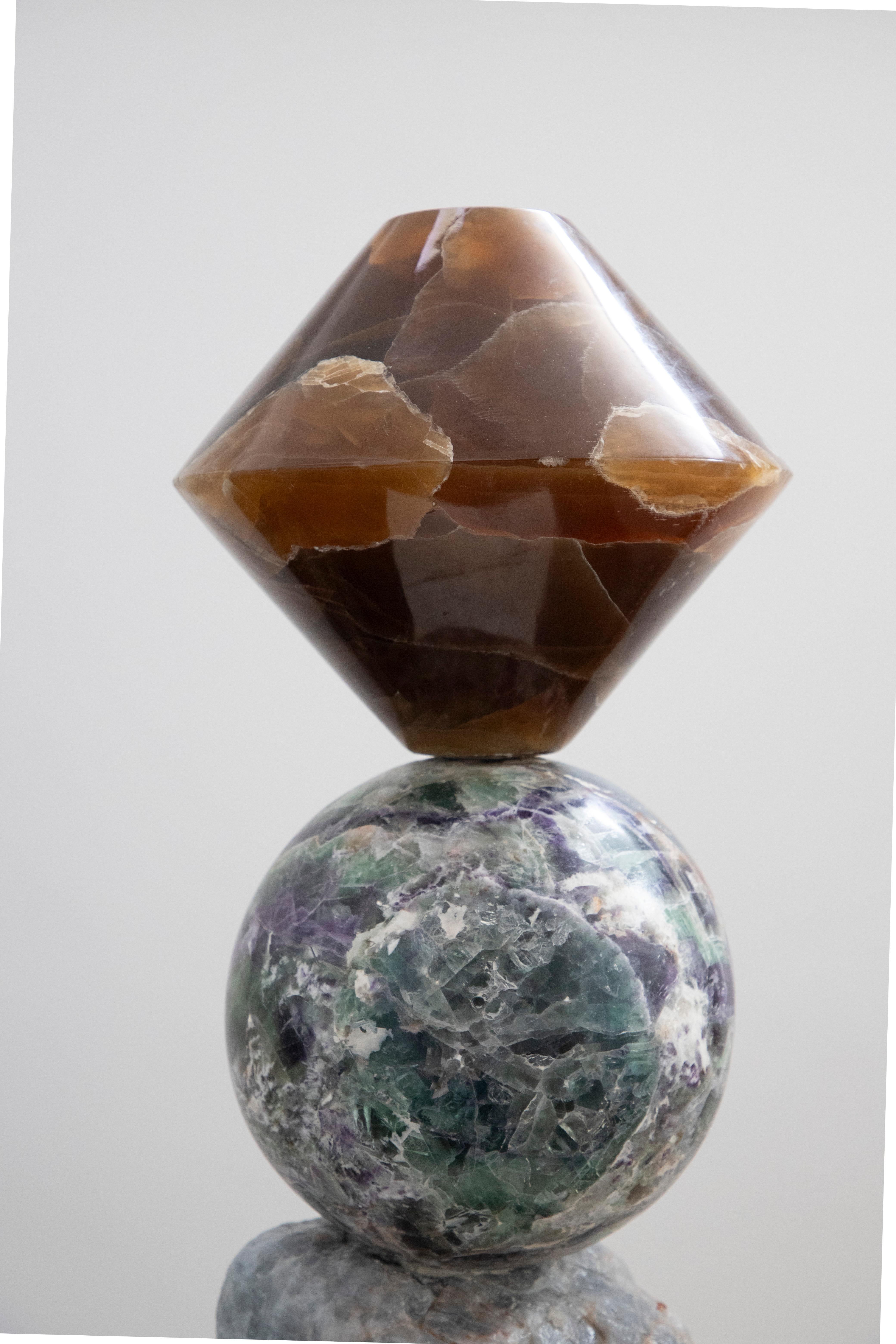Messicano Reliquie cosmiche 11 - Sten Studio - 2025 - Unico - Totem in pietre naturali in vendita