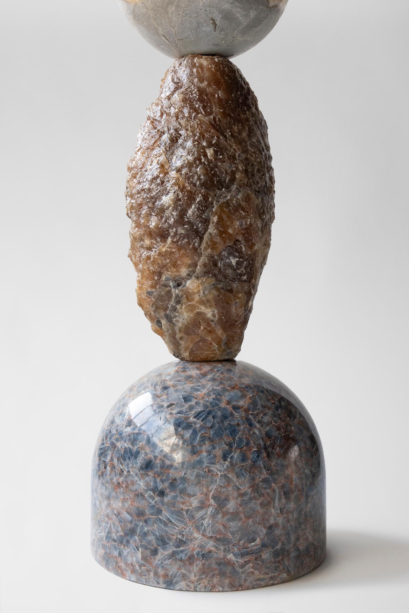 Hand-Carved Cosmic Relics 2 - Sten Studio - 2024 - Edition 6 of 8 - Natural stones totem For Sale