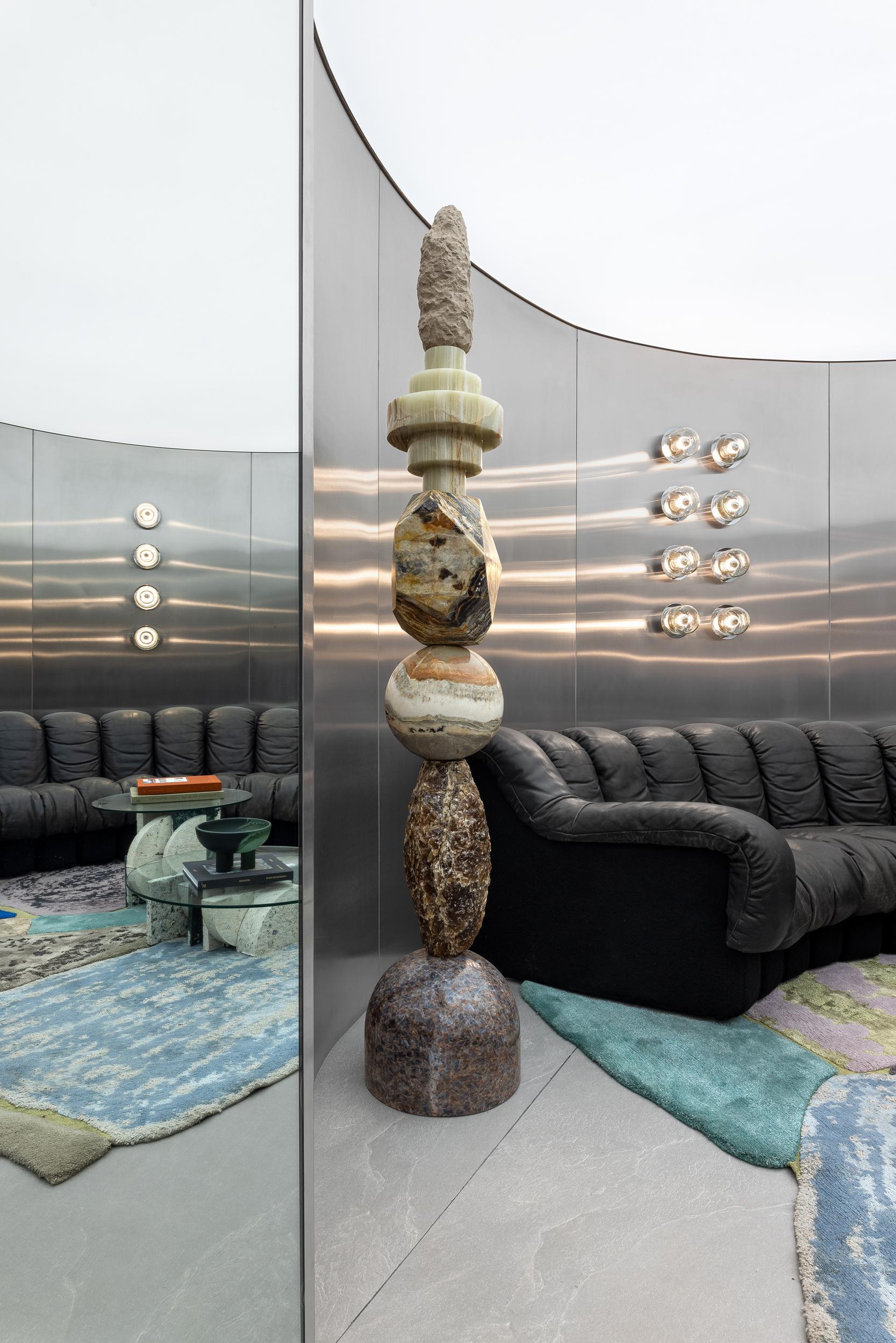 Contemporary Cosmic Relics 2 - Sten Studio - 2024 - Edition 6 of 8 - Natural stones totem For Sale