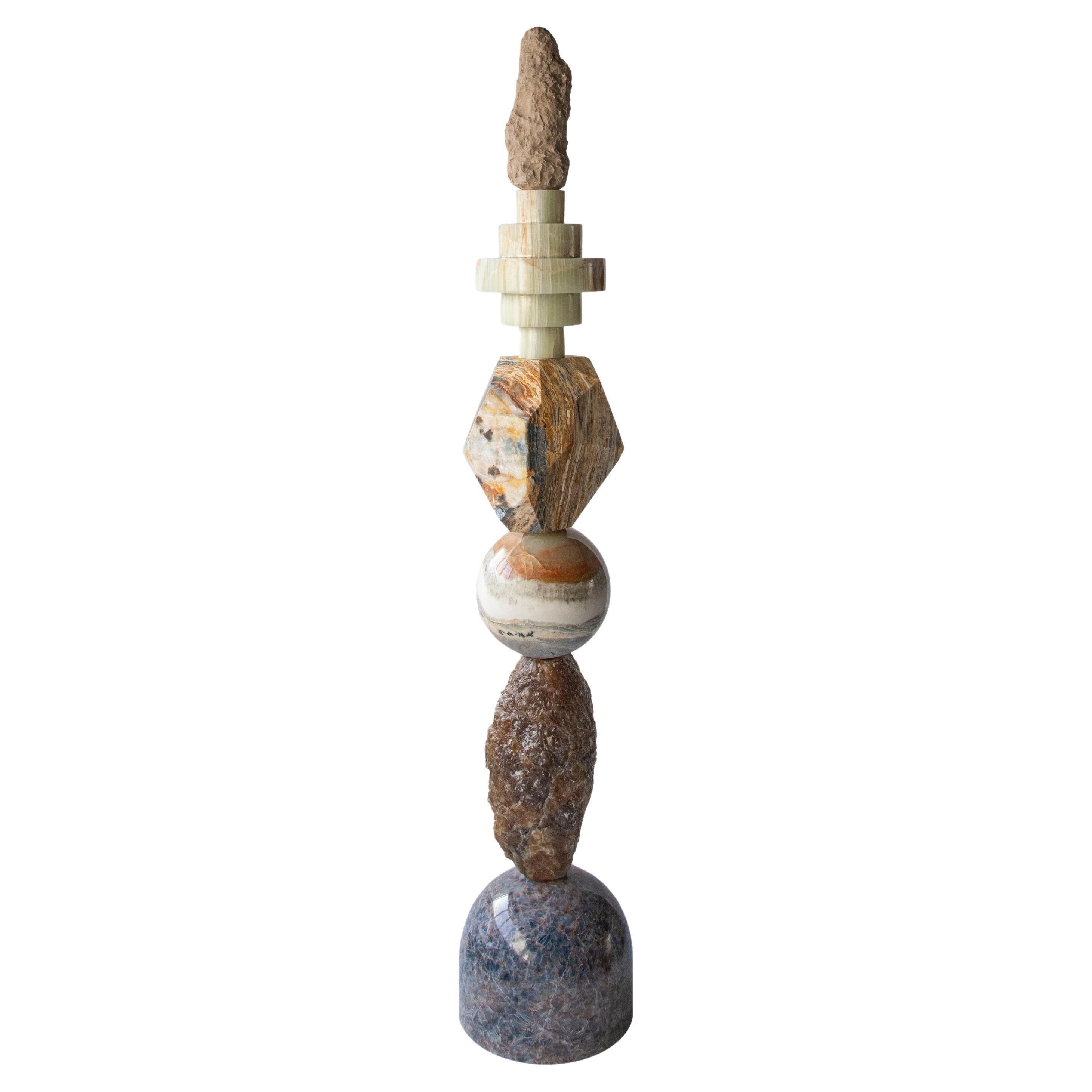 Cosmic Relics 2 - Sten Studio - 2024 - Edition 6 of 8 - Natural stones totem