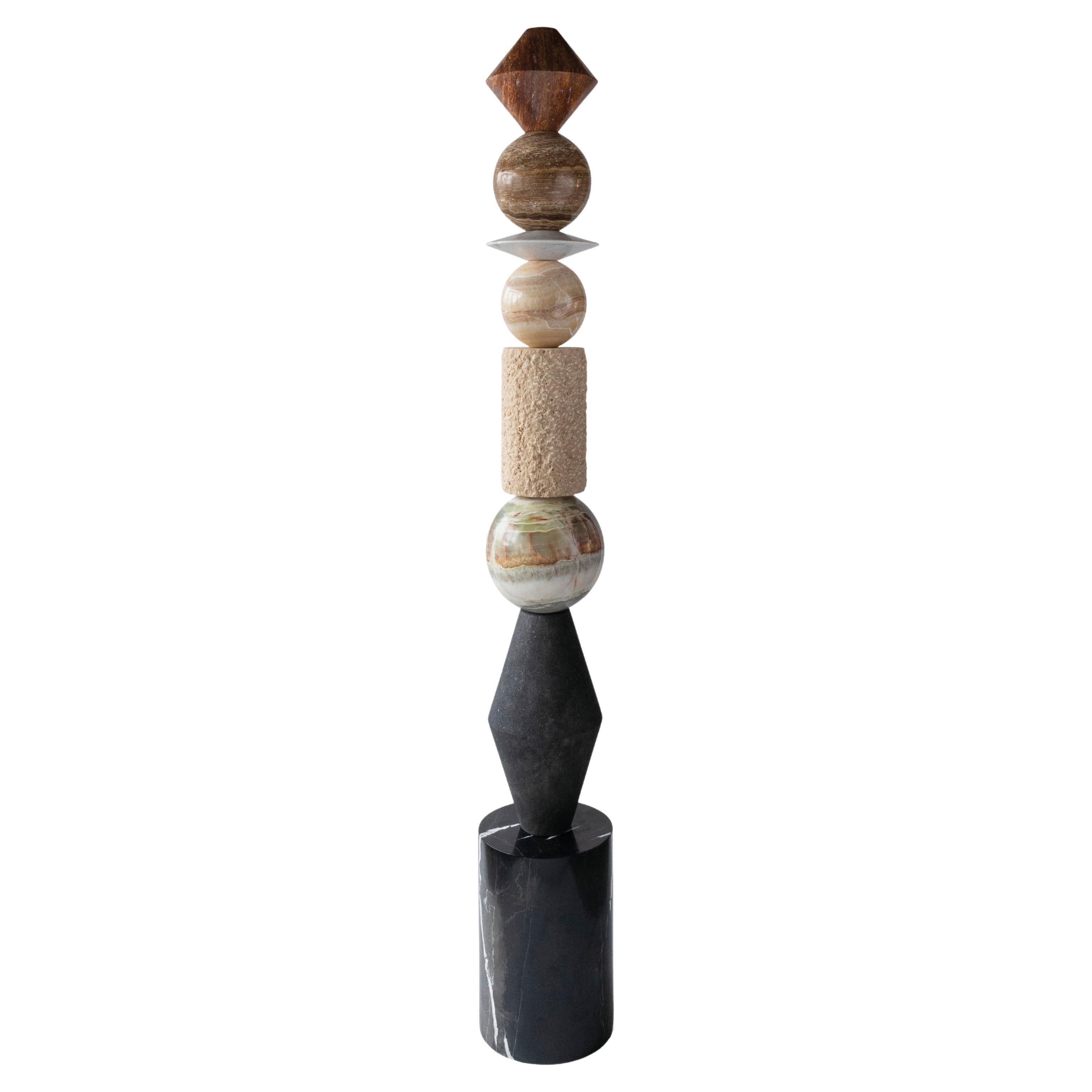 Cosmic Relics 3 - Sten Studio - 2023 - Edition 5 of 8 - Natural stones totem