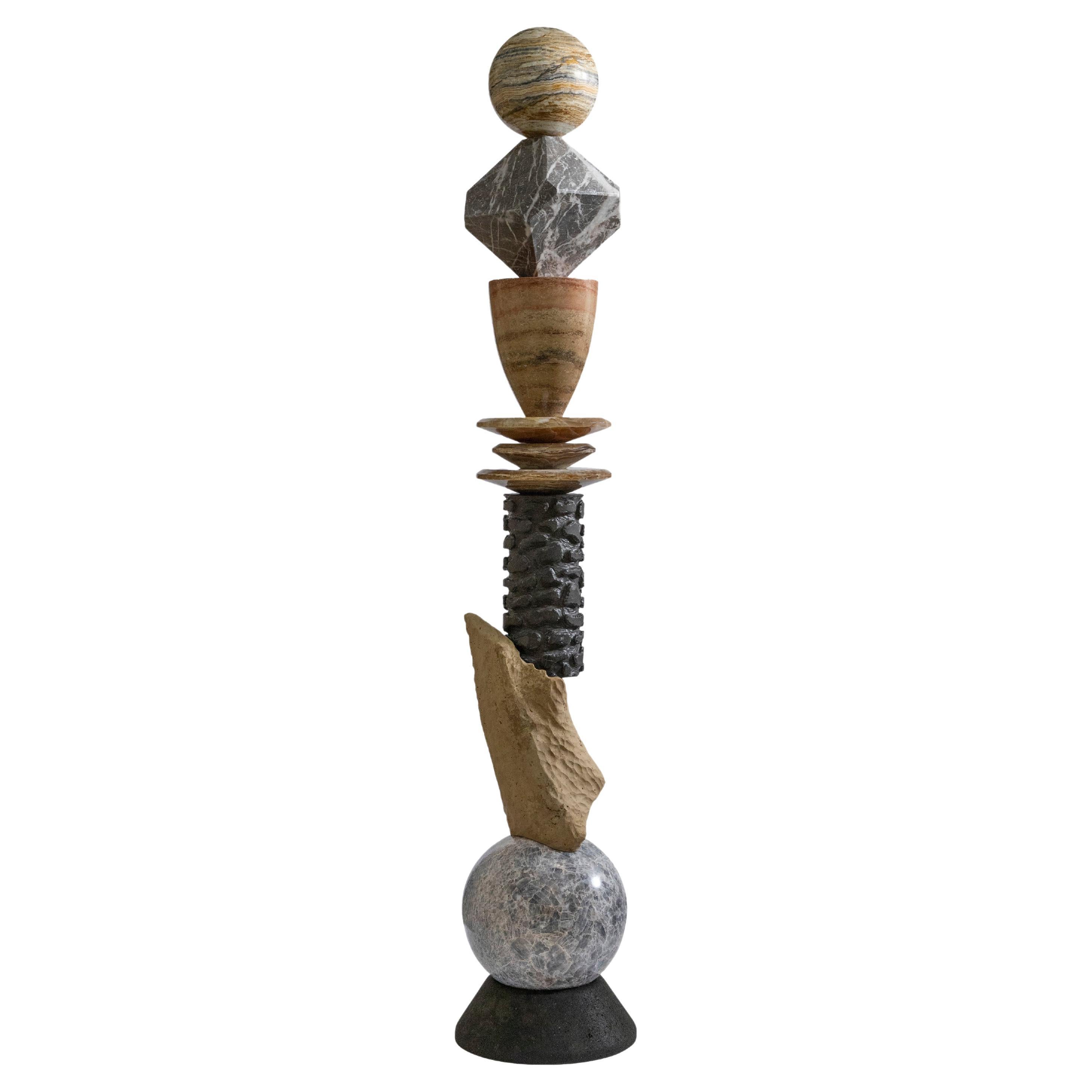 Cosmic Relics 8 - Sten Studio - 2025 - Unique - Natural stones totem