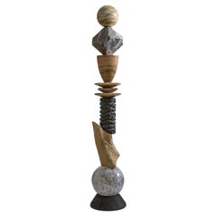 Reliquie cosmiche 8 - Sten Studio - 2025 - Unico - Totem di pietre naturali