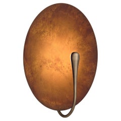 'Cosmic Rust' Artisan Handmade Rust Patinated Brass Wall Light Sconce