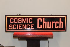 Cosmic Science Church Advertising Light Up Sign