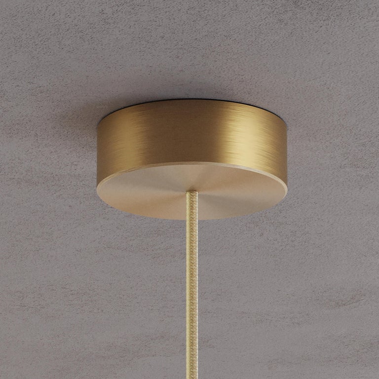 'Cosmic Sol Pendant 70' Handmade Satin Brass Finished Ceiling Lamp For Sale 1