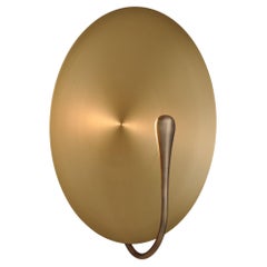 'Cosmic Sol' Handmade Brushed Brass Contemporary Wall Light, Sconce