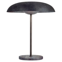 'Cosmic Solstice Callisto' Table Lamp, Handmade Callisto Patinated Brass Light
