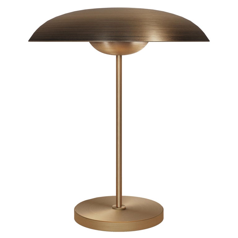 Cosmic Solstice Ore table lamp in bronze-patinated brass