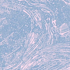Cosmic Splash Designer Wallpaper in Aura 'Pink and Periwinkle'