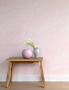 Cosmic Splash Designer Wallpaper in Astro 'Pale Pink and Pink'