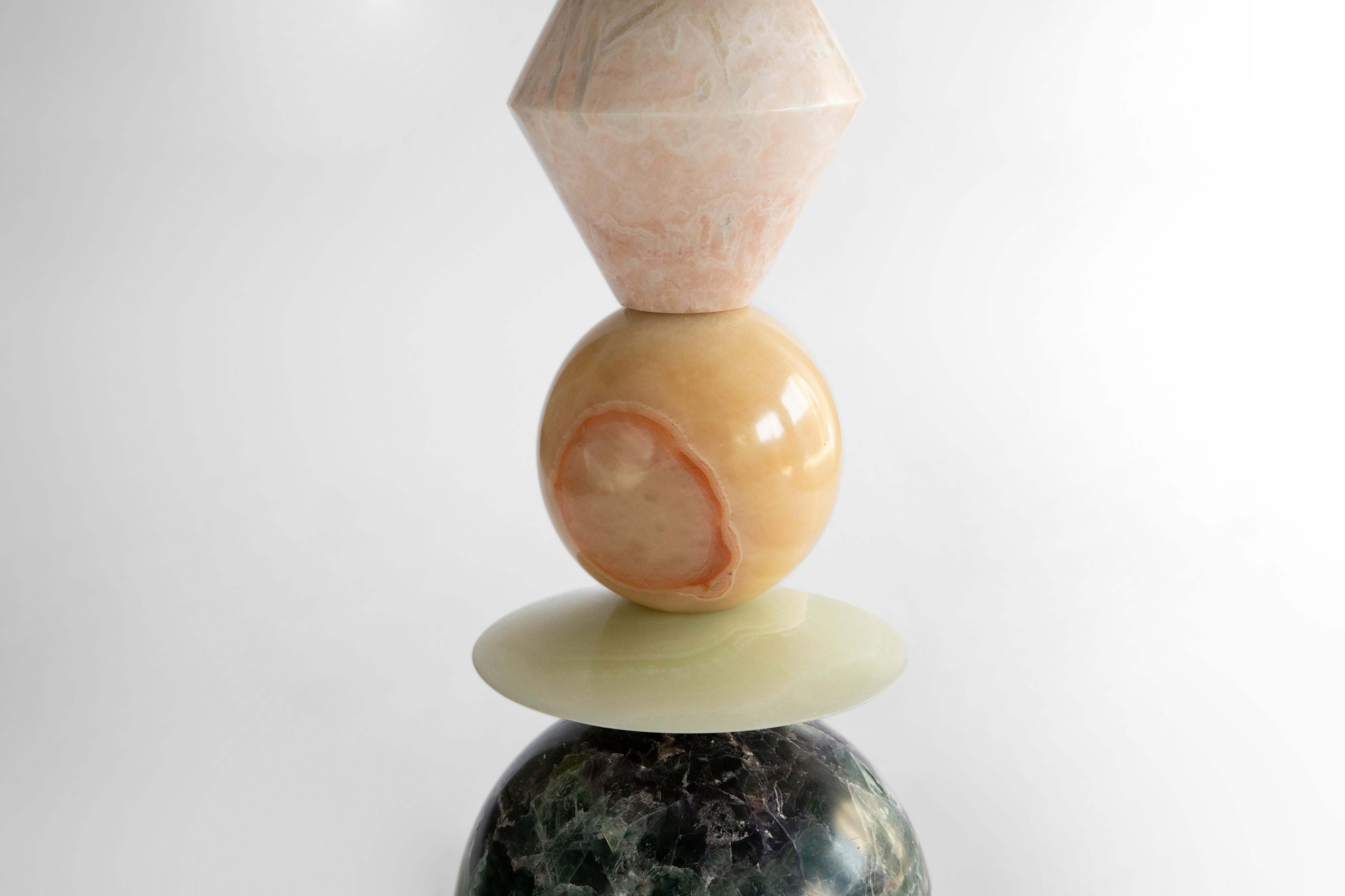 Hand-Crafted Cosmic Traces 4 - Sten Studio - Handcrafted with natural stones For Sale