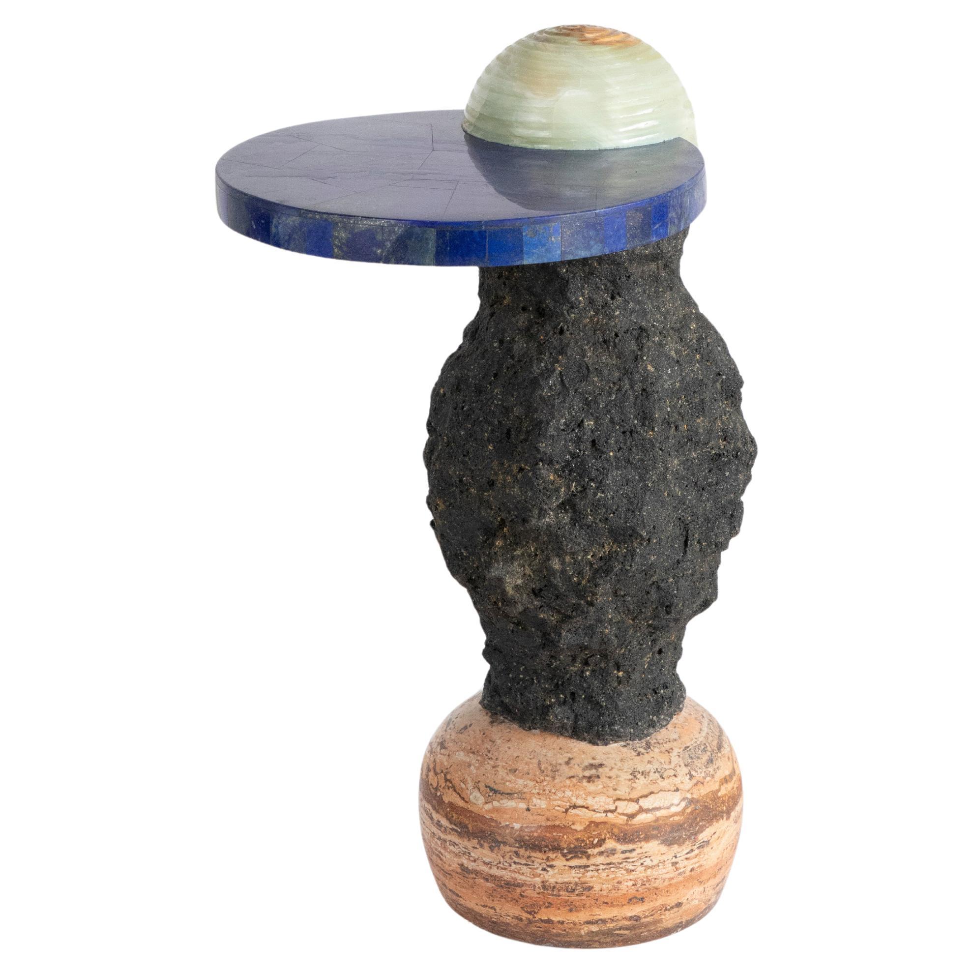 Cosmic Traces 6 - Sten Studio - Lapisaluzi and lava stone, limited edition of 15