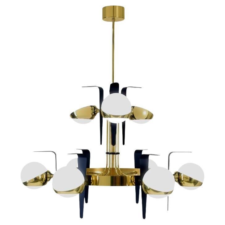 Cosmo 2-Level Chandelier For Sale