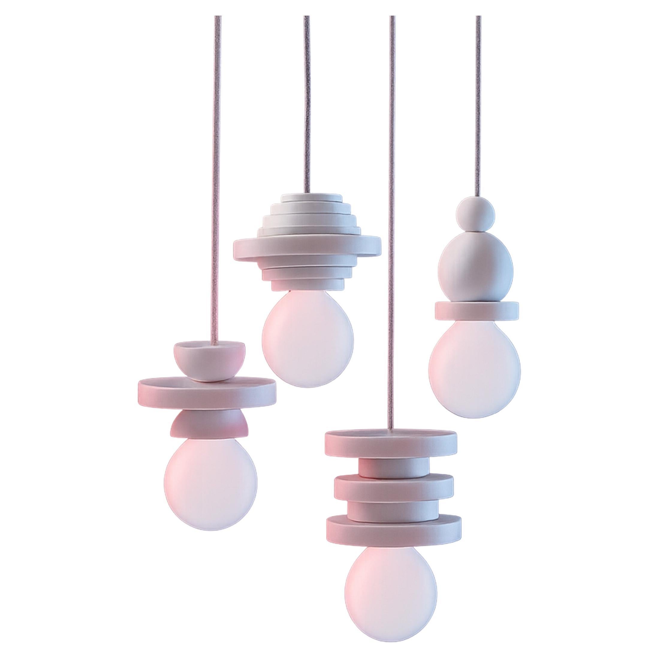 Cosmicity Marble Pendant Light by on.Entropy, in White, Pink, Grey, Green Colour For Sale