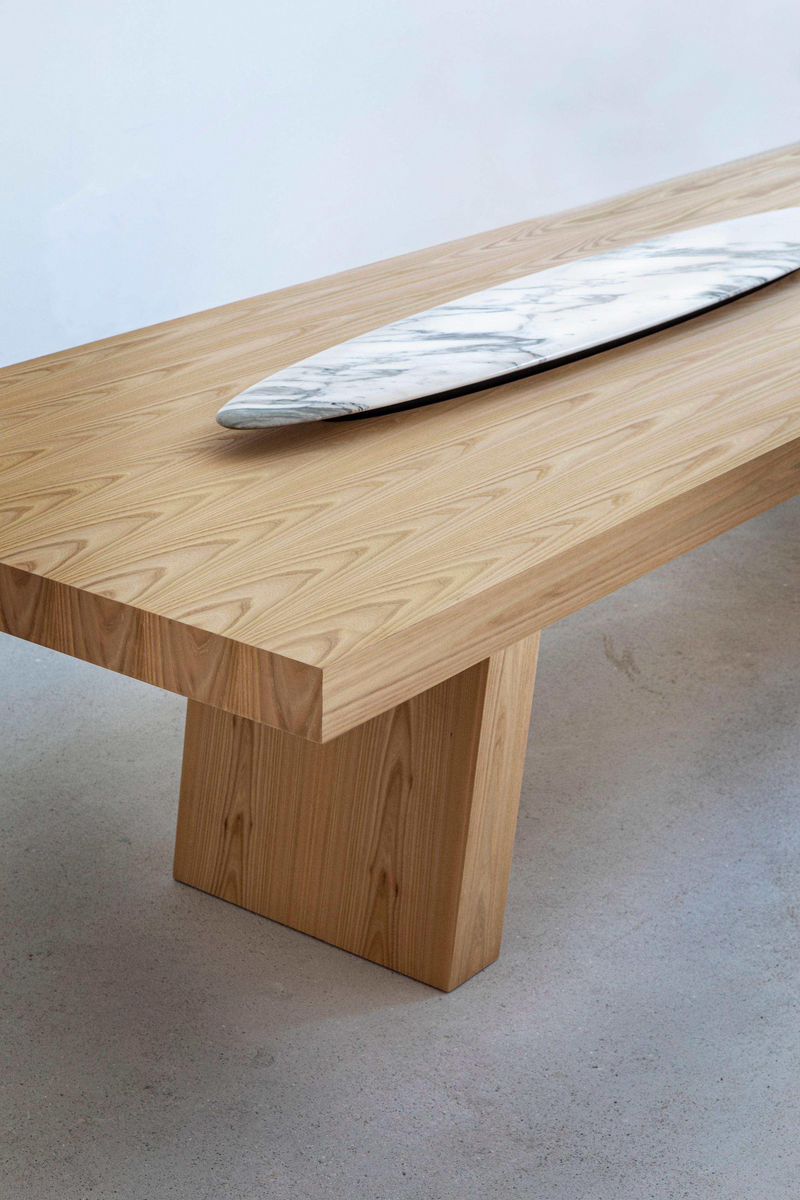 Autre Centre de table Cosmo 190 en marbre Arabescato Vagli par Casa Casati en vente
