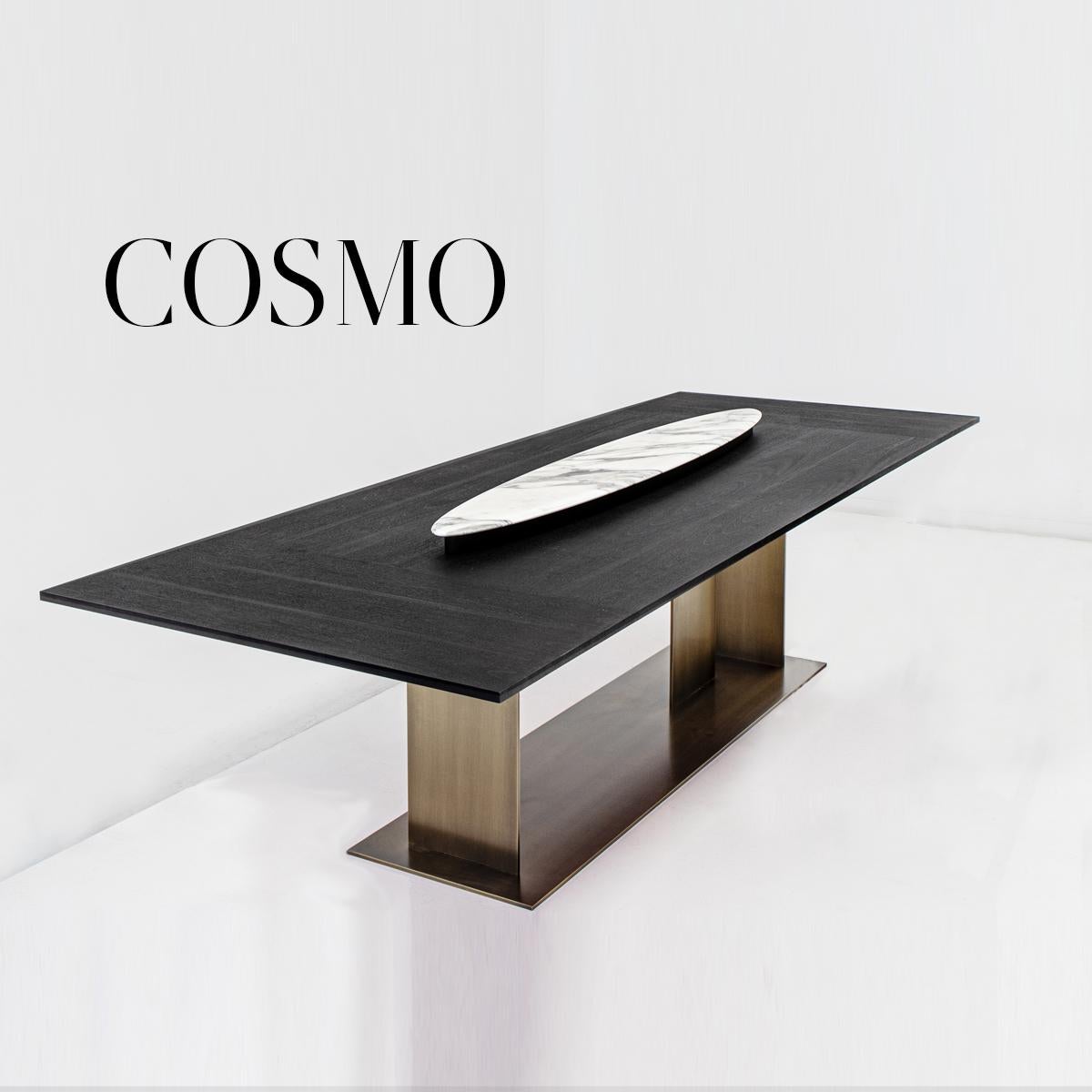 XXIe siècle et contemporain Centre de table Cosmo 190 en marbre Arabescato Vagli par Casa Casati en vente