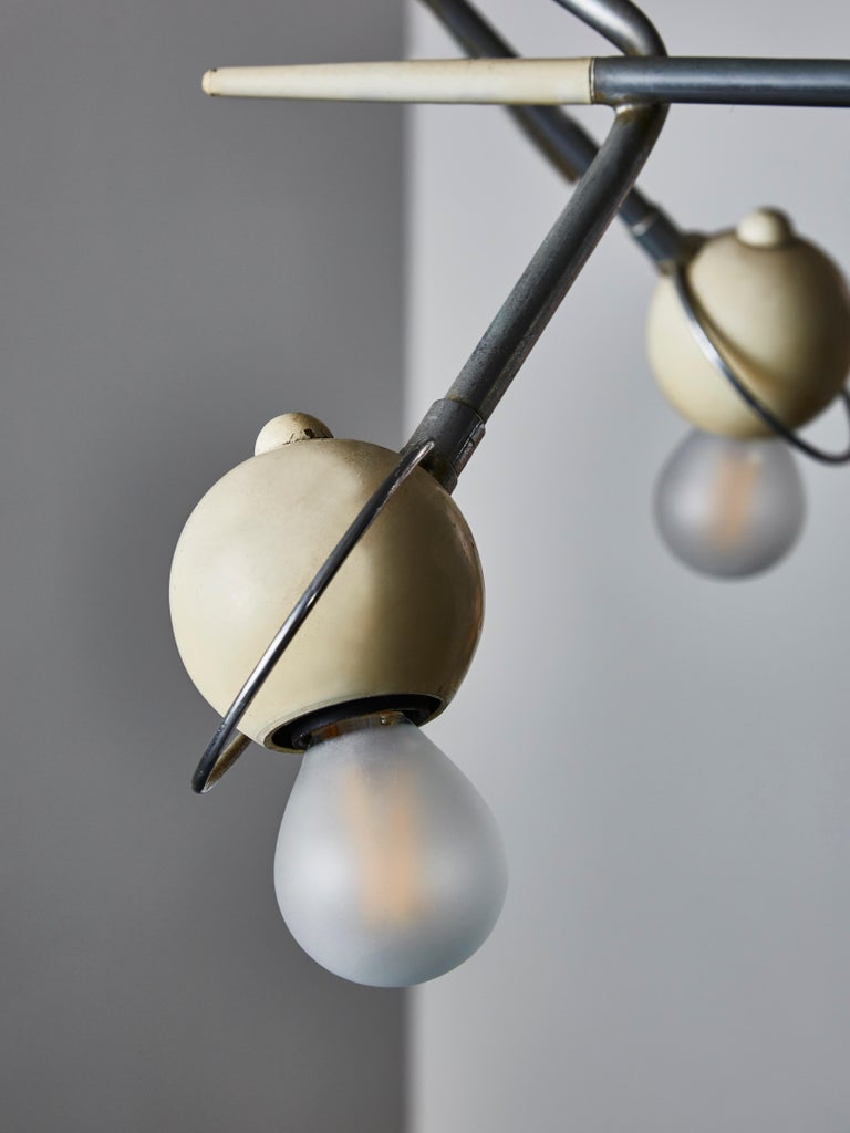 Mid-20th Century Cosmo Chandelier by Oscar Torlasco for Lumi For Sale