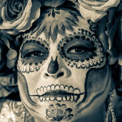 “A crown of roses for death”, Day of the Dead, B&W, Mexico 2023