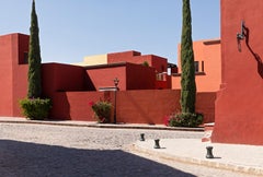 Architektonische Studie über Adobe-Gebäude, San Miguel de Allende, Mexiko, 2020