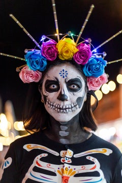 “Crazy Eyes”,  Day of the Dead, Dia de los Muertos, Isla Mujeres, Mexico, 2023