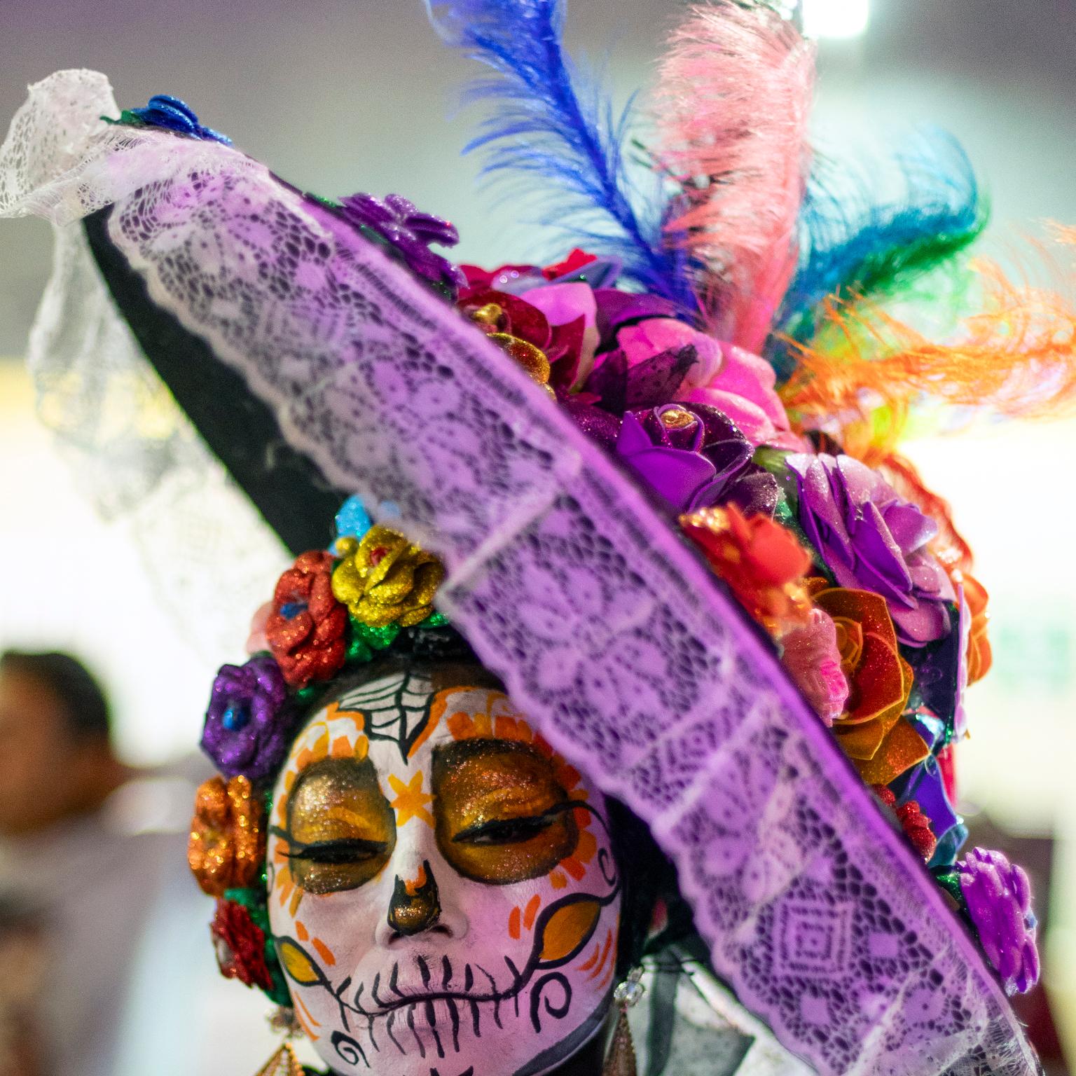 “Death with attitude”, Day of the Dead, Dia de los Muertos, Isla Mujeres, Mexico, 2023

Photograph by Cosmo Condina in colour of a woman dressed for the celebration of the Day of the Dead. Isla Mujeres, Mexico, 2023 

Archival Pigment Print, 19” X