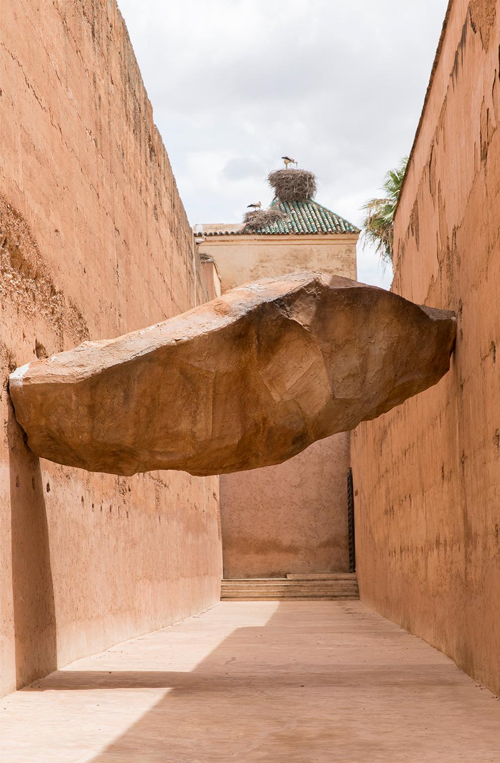  Cosmo Condina Color Photograph - Impossible balancing act.  Marrakesh, Morocco, 2016