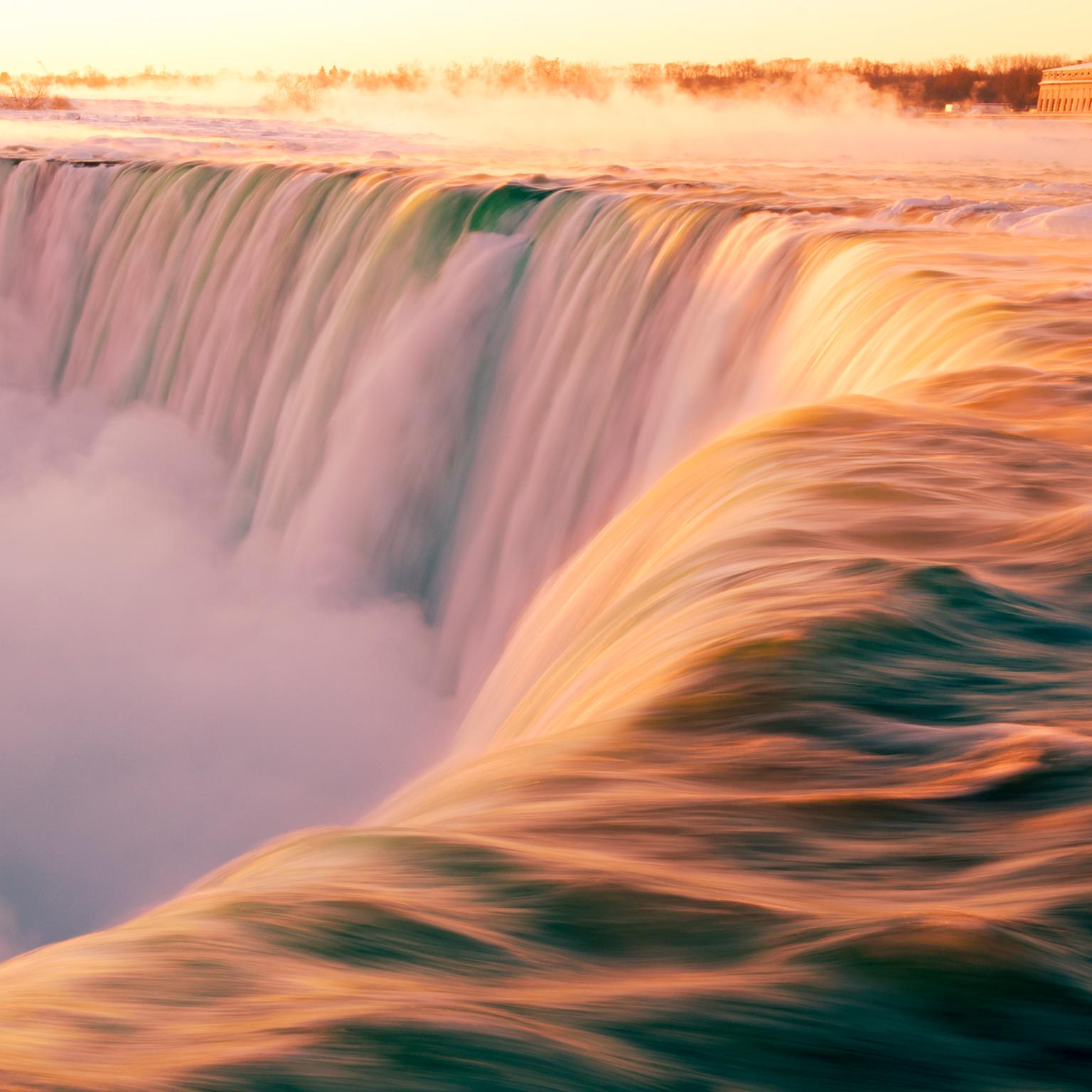 Niagara Falls, Ontario, Canada . The Falls in Winter. - Brown Color Photograph by  Cosmo Condina