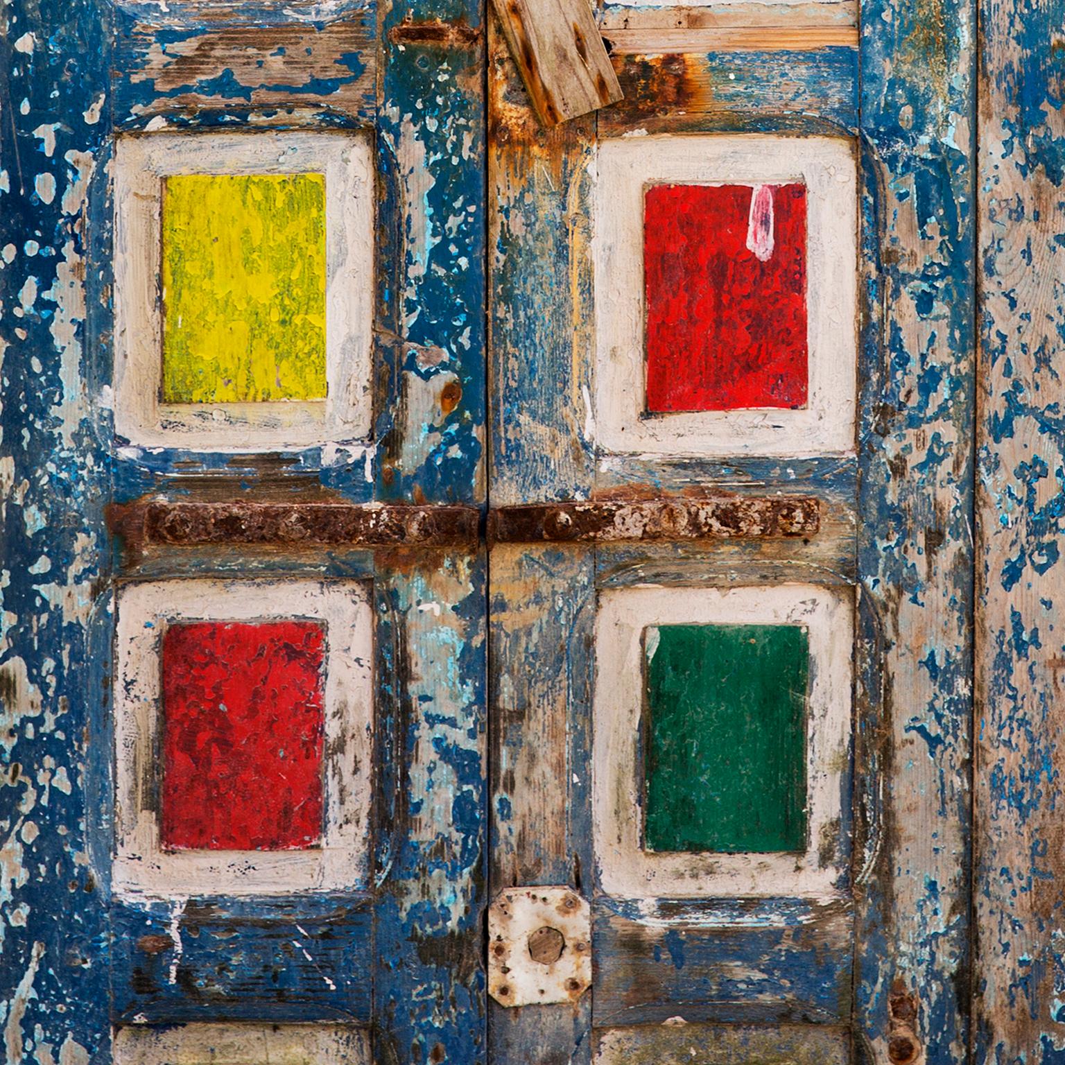 Painted Door, Morocco, 2016 - Photograph by  Cosmo Condina