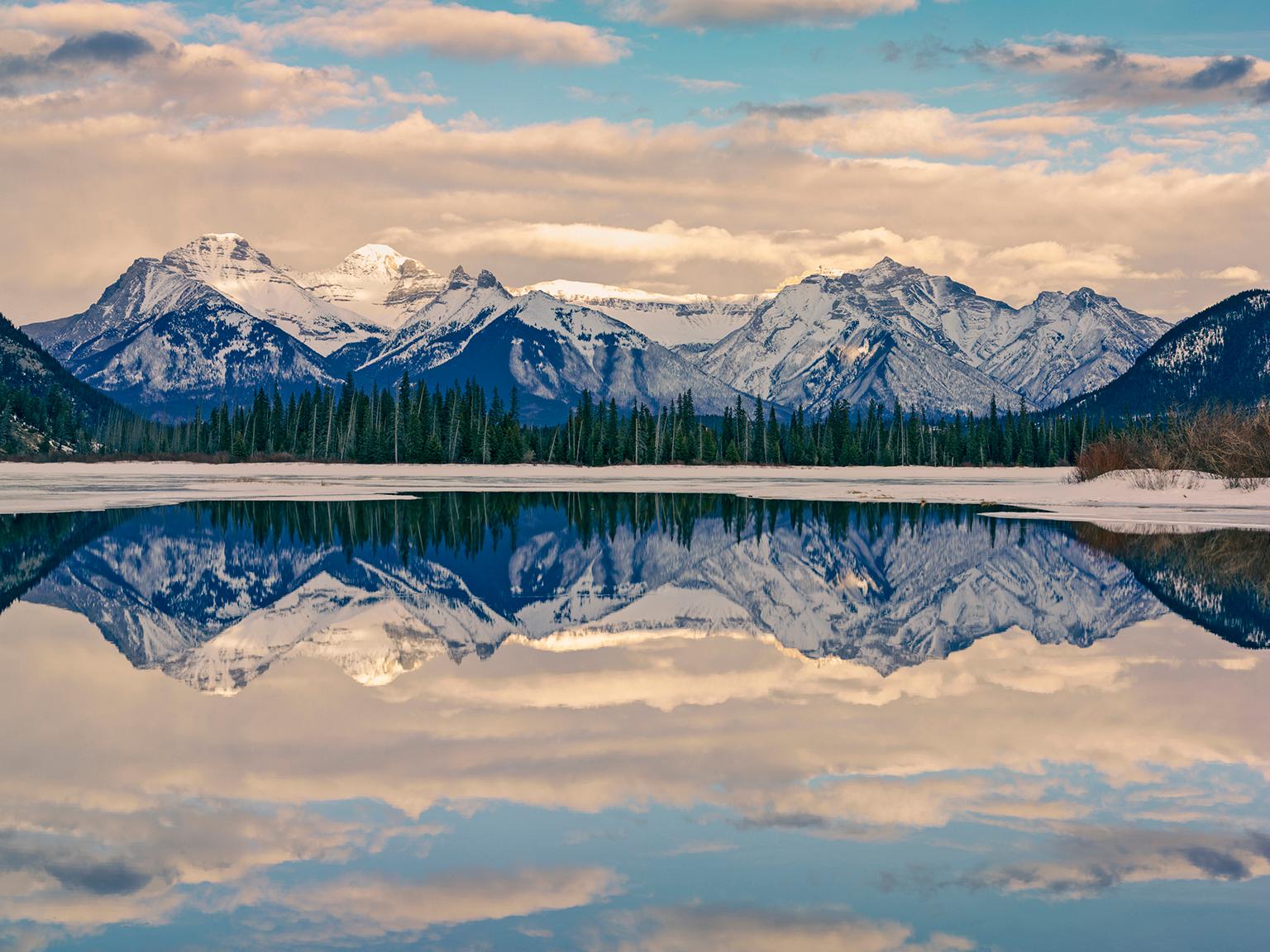  Cosmo Condina Color Photograph - "Vermillion Lakes I", Banff National Park